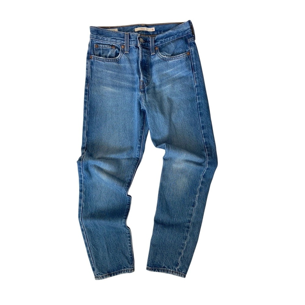 Levi's‎ Wedgie Straight Leg Jeans Womens Size 25 Blue Big E Classic Americana